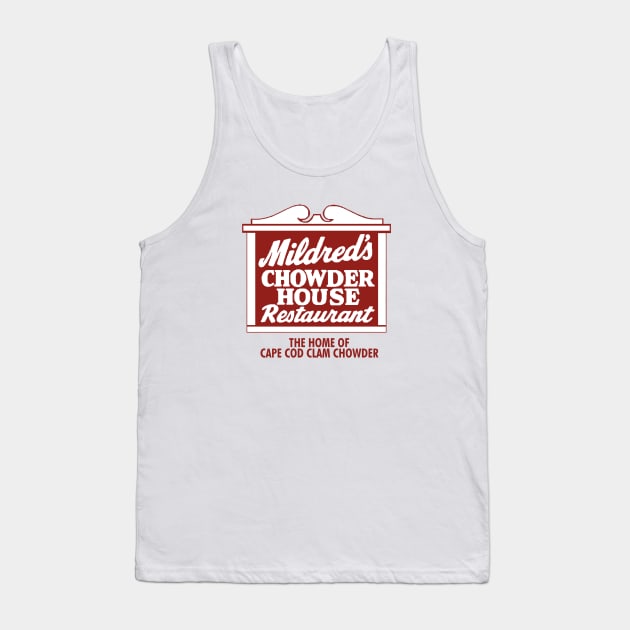 Mildred's Chowder House Restaurant.  Cape Cod Tank Top by fiercewoman101